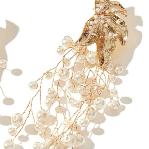 Zara pearl beaded earrings - Picture 2 of 2